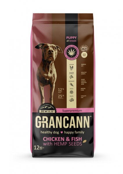 Grancann Chicken & Fish with Hemp seeds-Puppy all breeds