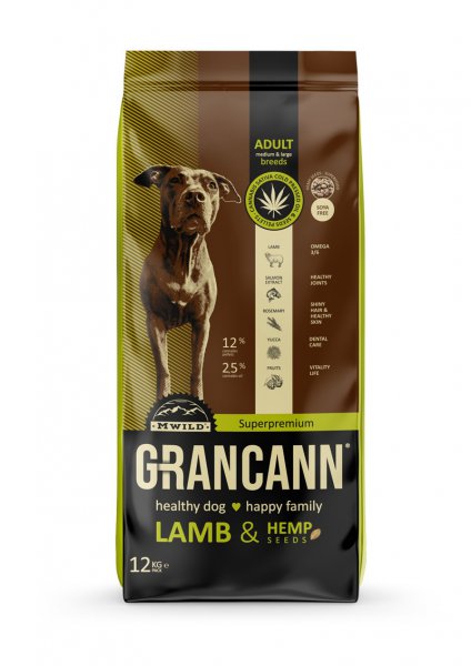 Grancann Lamb & Hemp seeds Adult medium & large breeds